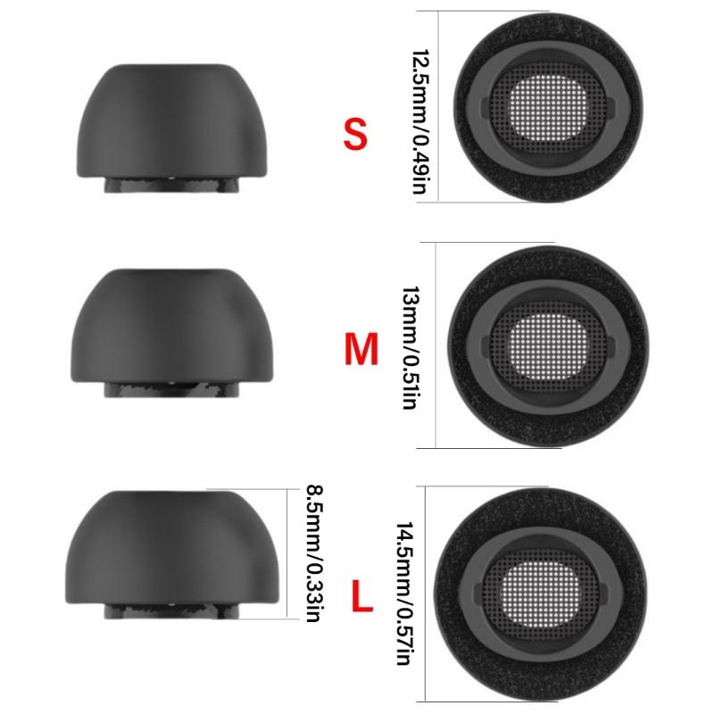 2pcs Comfortable Memory Foam Eartips for Secures Fit and Noise Reductions for Buds 3Pro Users Enhances Stability