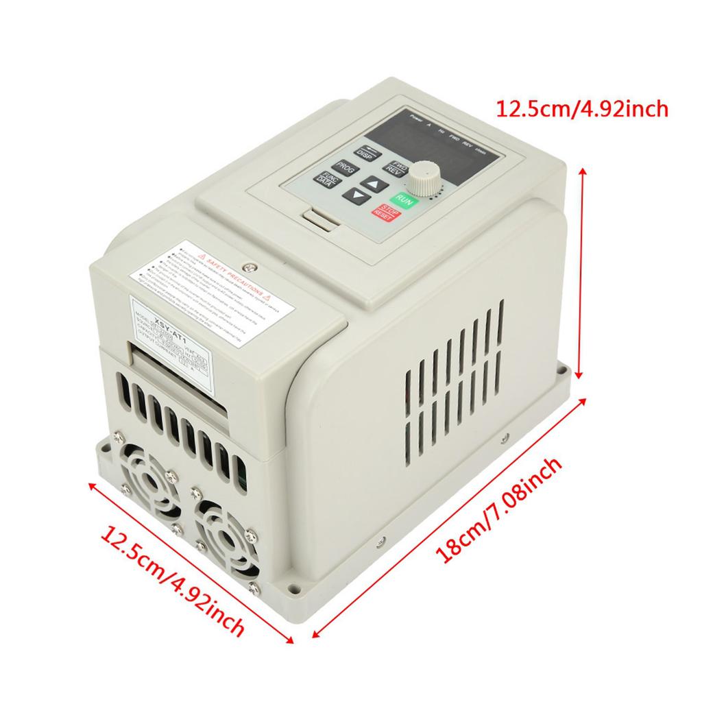220VAC Single Phase Variable Frequency Drive VFD Speed Controller for 3 Phase 2.2kW AC Motor