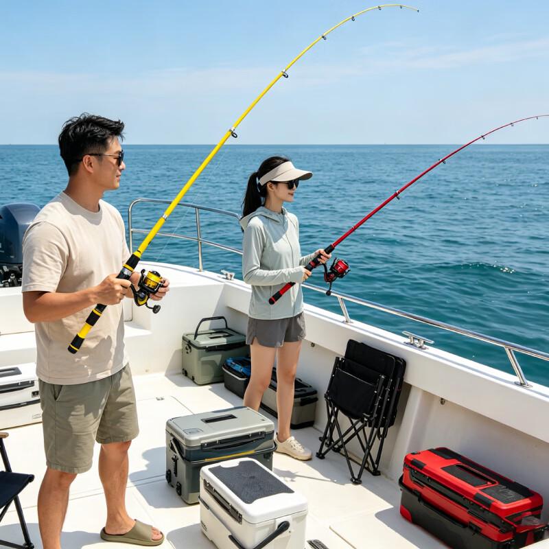 Master Spinning Fishing Rod and Reel Combo Set