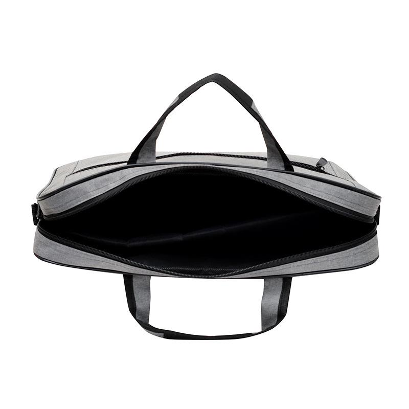 Men's Large Capacity Crossbody Business Briefcase with Shoulder Strap for 15.6" Laptops, Customizable Logo