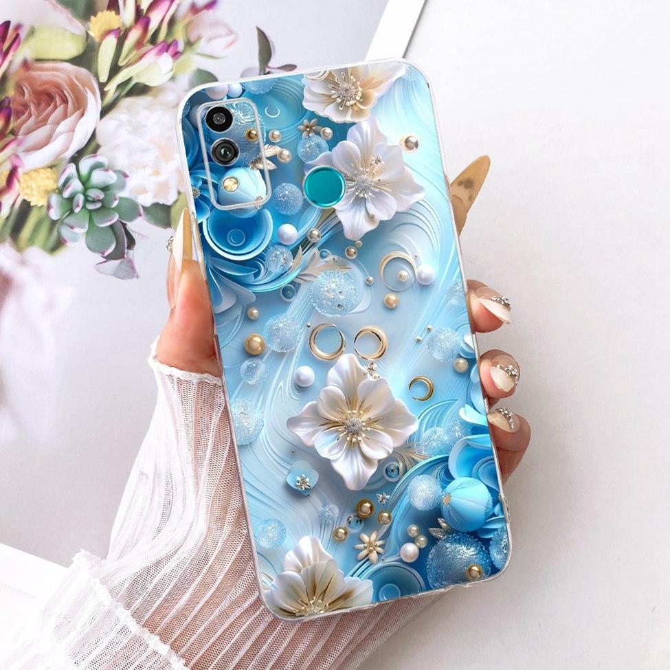 Transparent Cover For Honor 9X Lite Case Cute Fashion Butterfly Funny Painted Casing For Honor JSN-L21 JSN-L22 JSN-L23
