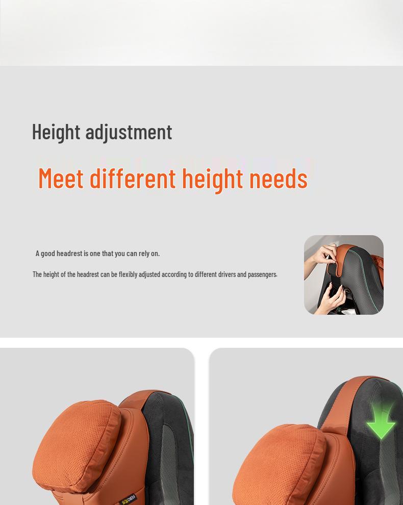 New Year Car Headrest: Aviation-Grade Neck Support Pillow & Memory Foam Backrest for Mercedes-Benz & BMW