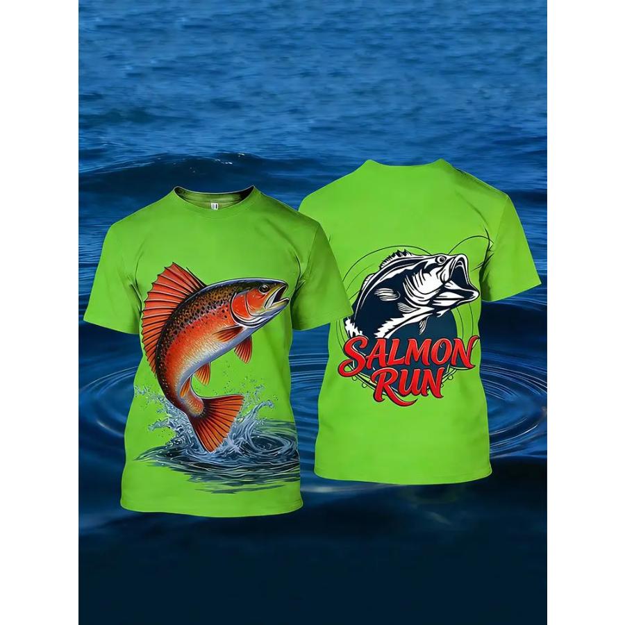 Summer Hunting Fishing 3D Print T-Shirts Men Women Casual Short Sleeve T Shirt Harajuku Y2K Top Streetwear Tees Men's Clothing