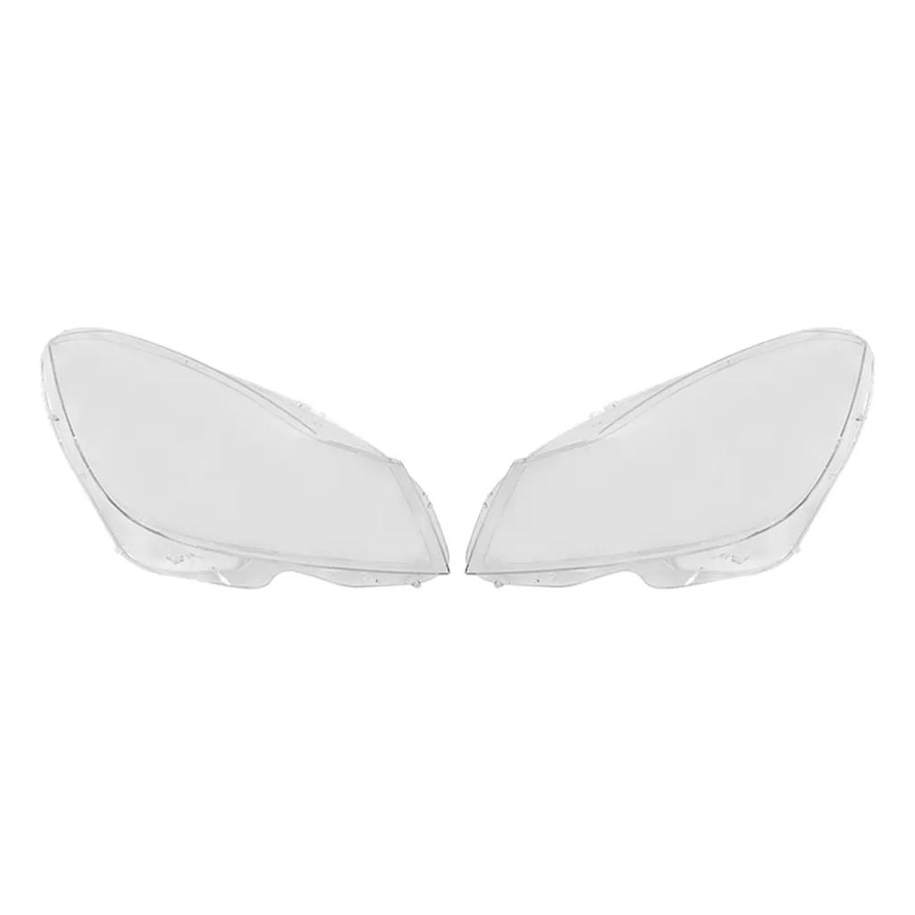 2PCS Front Headlight Lens Cover LampShade For Mercedes Benz C W204 2011-2015
