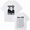 New Arrival Oasis Live 26 Tour Short Sleeved Round Neck Y2k Tshirt Men Clothing New In Top & Tees Mens T-Shirt Ropa Hombre