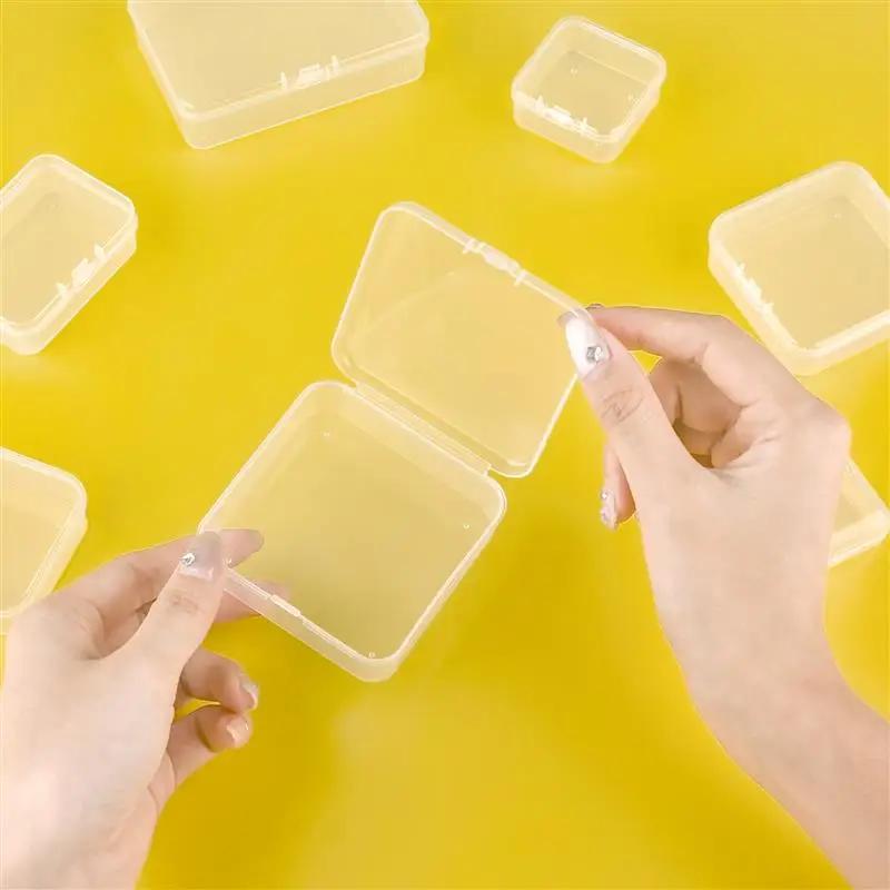 10 small storage boxes, rectangular boxes, hairpin packaging boxes, jewelry storage boxes, dust-proof jewelry storage boxes