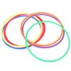 5 Pcs Colorful Plastic Hoopla Ring Toss Set, 18Cm Circle Educational Game Toy For Kids Outdoor Indoor