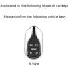 NXD4  Fashion TPU Car Remote Key Case Cover Protector For Maserati Ghibli 2014 To 2019 Levante GranCabrio GT Quattroporte  Granturism