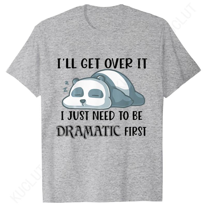 Women T-Shirt Sleepy Lazy Cow Graphic Y2k Tops Funny Dramatic Animal Print Shirt Summer Short Sleeve Tee Vintage Female Clothing