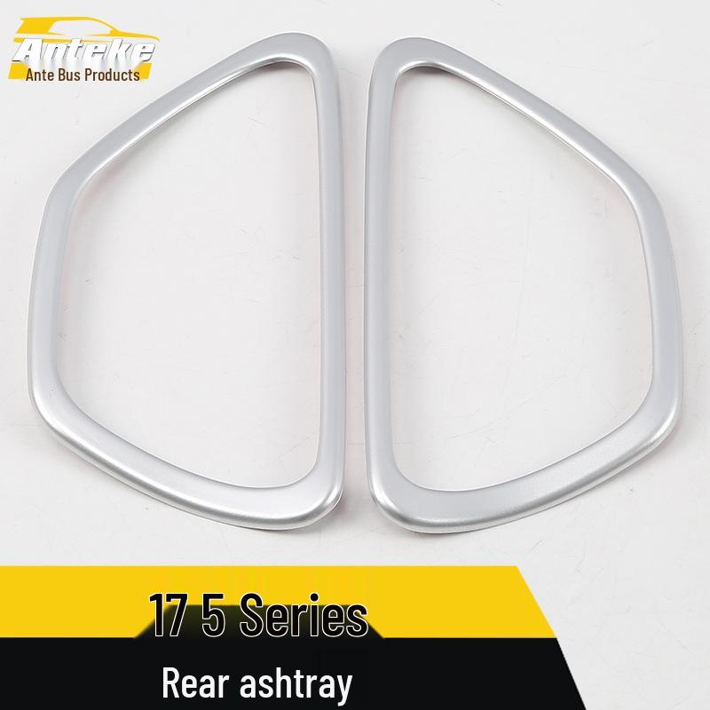 Rear Ashtray Decorative Frame for 17-5 Series: Third Row Lighter Cover Sequin Sticker