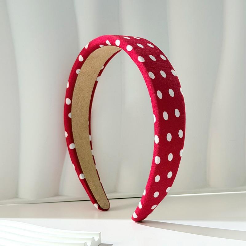Modisches Polka-Dot-Stirnband für Outdoor-Reisen, Freizeit, tägliches Tragen, dekoratives Haaraccessoire, stylischer Stoff-Haarreif für Damen & Mädchen