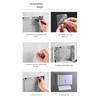 Waterproof Plastic Tissue Dispenser Wall Mounted Space Saving Designs Tissue Box Holder Large Capacity for Bathroom