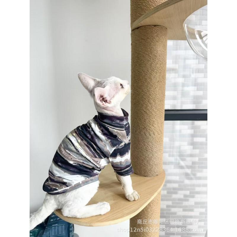 Sphynx Devon Cat Hairless Short Sleeve Two-legged Clothes Slim Fit Pet Clothing
