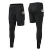 Män Base Layer Träningsbyxor Kompression Löpning Tight Sport Beskurna Leggings med ett ben Basket Yoga Fitness Byxor med ficka