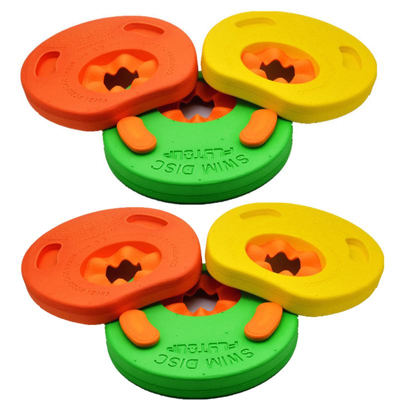 6pcs/Set EVA Swimming Arm Float Discs Children Swimming FloatinIng Flatable Pool Float Board Baby Swimming Exercises CircleRing