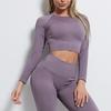 One-Piece Shark Knitting Seamless Fashion Long Sleeve Yoga Wear