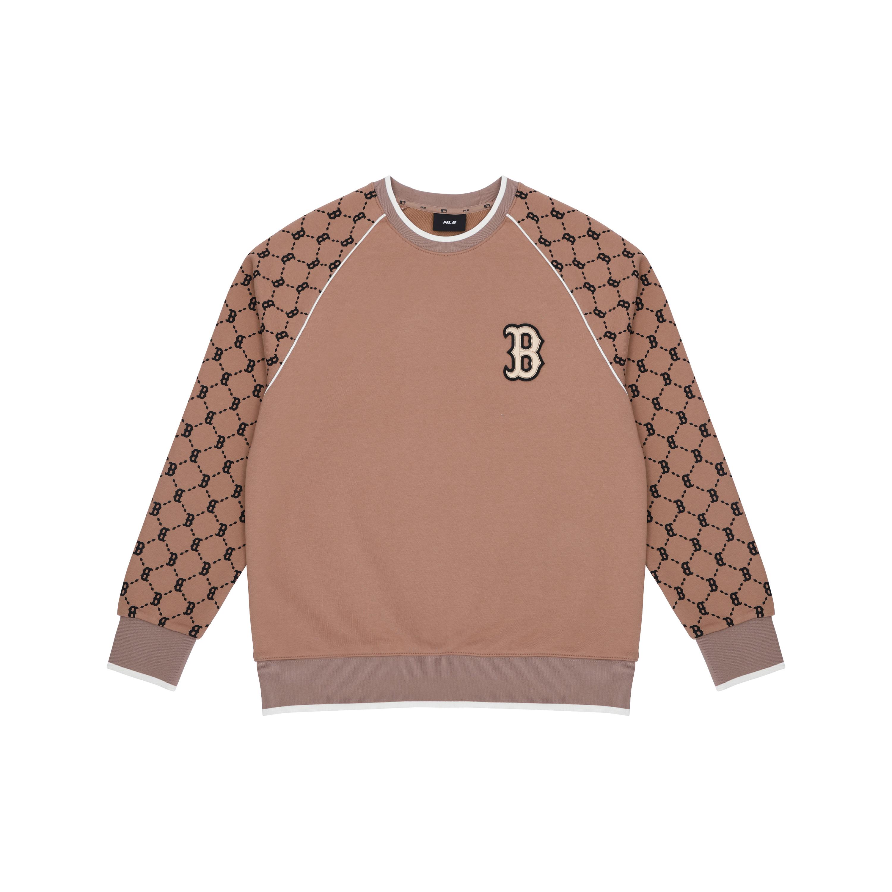MLB Knitwear Unisex Dark Beige Crew Neck Moderate Other 3AMTM0814-43BGD S