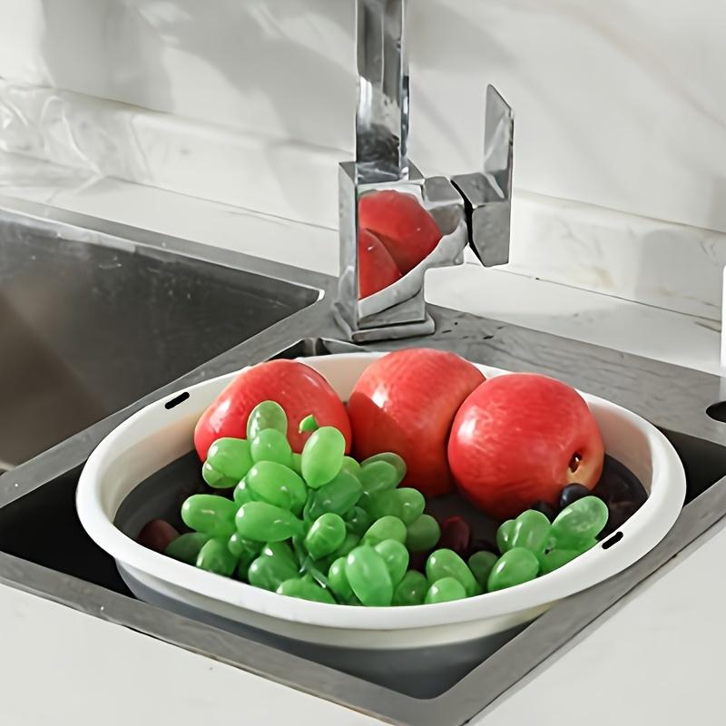 3-teiliges faltbares und praktisches Becken. Waschen Sie Ihr Gesicht, waschen Sie Gemüse, waschen Sie Unterwäsche, baden Sie Ihre Füße. Ein Becken kann mehrfach verwendet werden.