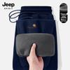 Jeep Spirit Men's Fleece-Lined Drawstring Harem Sweatpants
