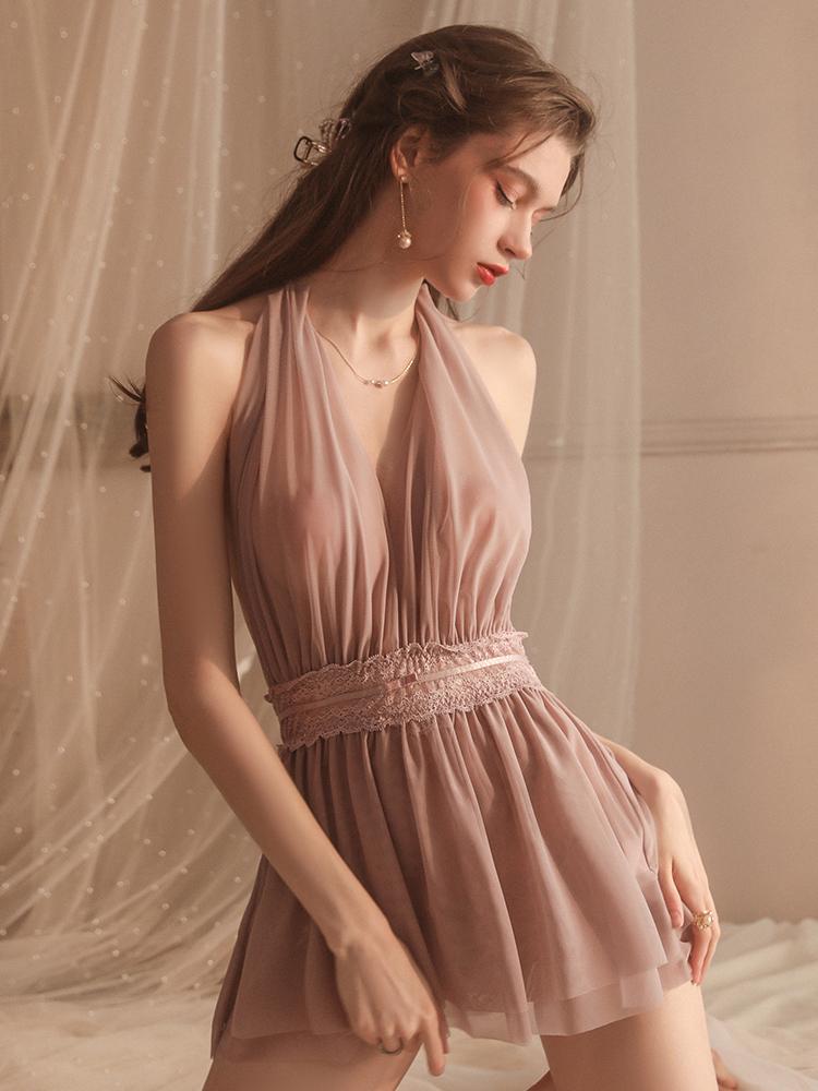 Crotchless Erotic Underwear Hot Naughty Sexy Lingerie Leather Hollow Bodysuit Teddy Babydoll Apparel DeepV Open Bra Anal Dresses