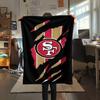 San Francisco 49ers Flannel Blanket, High quality Comfortable for All Seasons, Home Decor, Warmth and Comfort