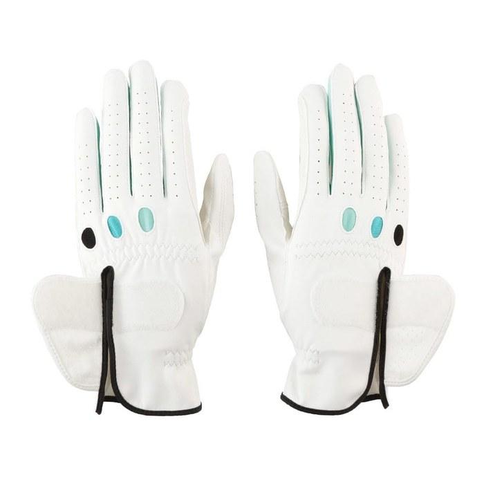 PRGR Golf Glove PGL-17W Ladies White/Green 21cm