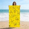 Extra Large Quick-Drying Microfiber Beach Towel - Pikachu Design, Super Absorbent & Lightweight