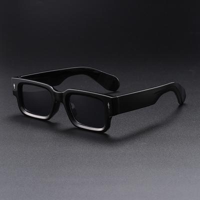Nowe Retro Męskie Czarne Kwadratowe Okulary Przeciwsłoneczne Dla Kobiet Vintage Luksusowe Nitowane Projektanckie Okulary Przeciwsłoneczne Modne Cieniowane Okulary Uv400
