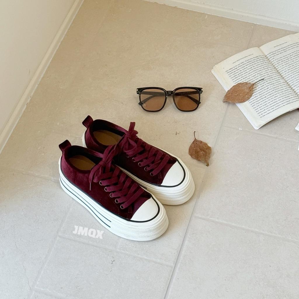 Leather Retro Thick-soled Heightening Casual Shoes Women's 2025 Autumn New Versatile Sports Niche Anti-skid Trend Lightweight