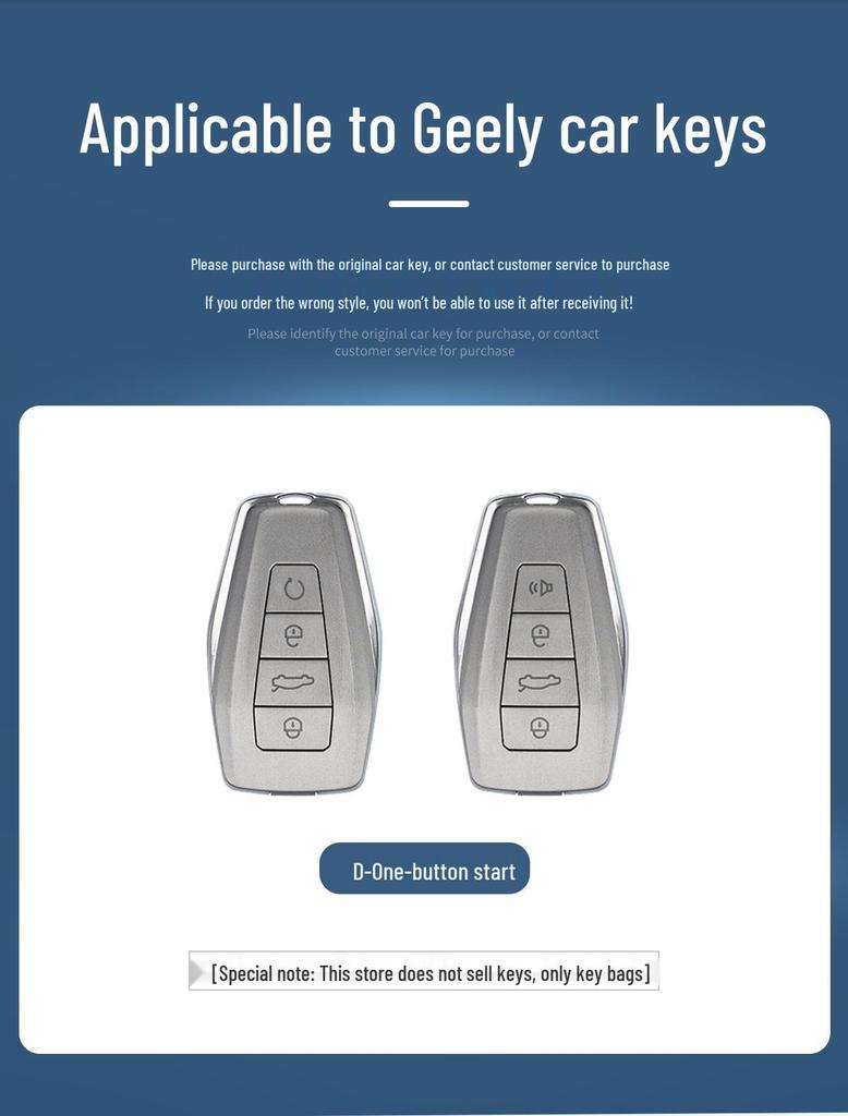 Geely Car Key Case for Emgrand, Vision X6, Xingyue L, Boyue, Xingrui, Bin Yue, Bin Rui, Borui.
