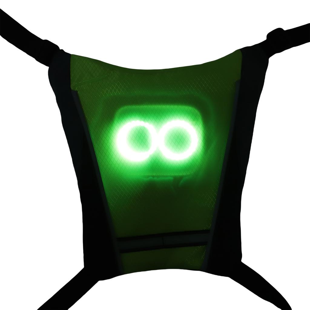 Colourful LED Running Vest Colorful Atmosphere Rhythm Flashing Detachable Washable Light Panel for Outdoor Sports Led