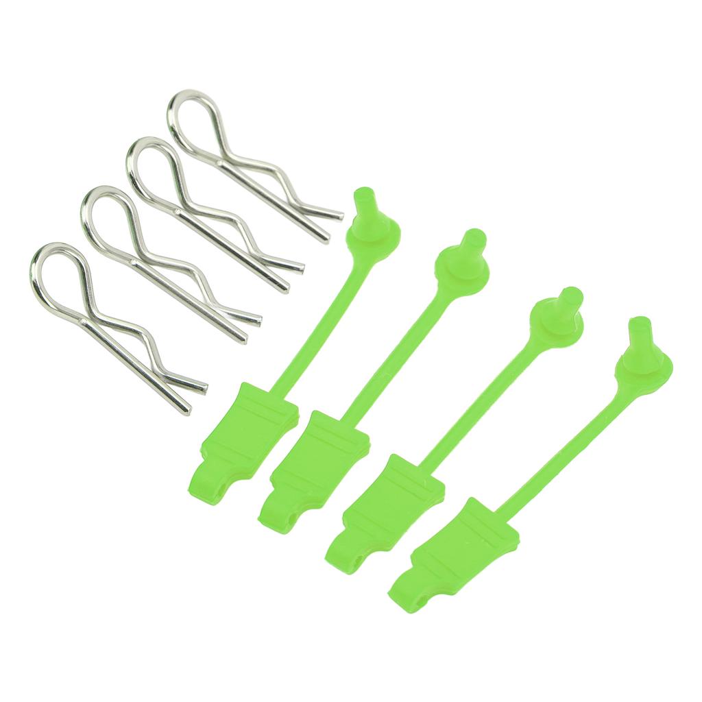 RC Car Body Shell Clip Retainers for Losi Lasernut U4 110 Remote Control Car Upgrade PartGreen