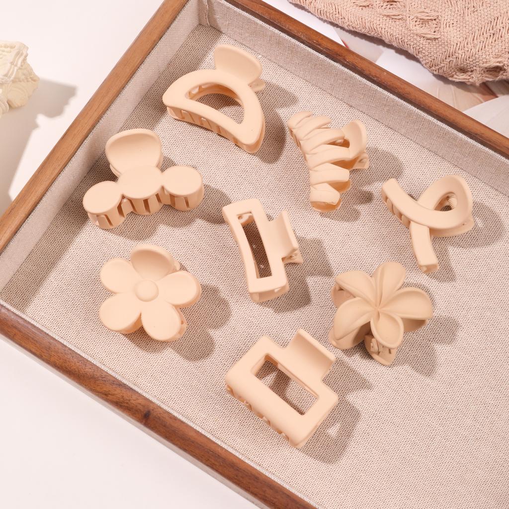 5 Pcs 4Cm Flower Clip Back Of Head Plate Hair Clip Shark Clip For Women And Girls Premium Durable Quality Useful