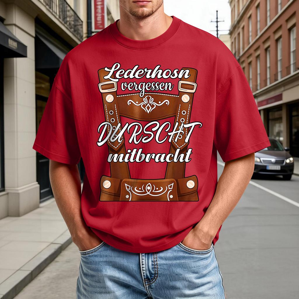 Men's Summer Round Neck Short Sleeve Shirt Oktoberfest Beer Festival Print Casual Comfortable Fit Lightweight Breathable Fabric Tee