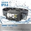 OHM Electric ECLAT 600 Lumens LED Headlight with Motion Sensor and Flashing Ideal for Outdoor Activities and Switch, White, Red, Red, Dimmable,
