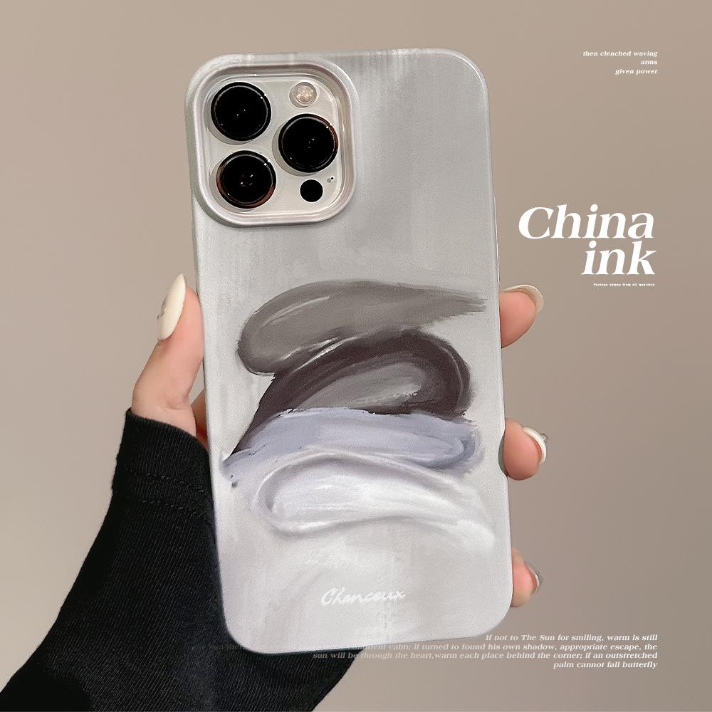 High-end Sense Ins Oil Painting Pigment 14promax Apple 15 Mobile Phone Case IPhone 16 Suitable for 11 Retro X Feilin