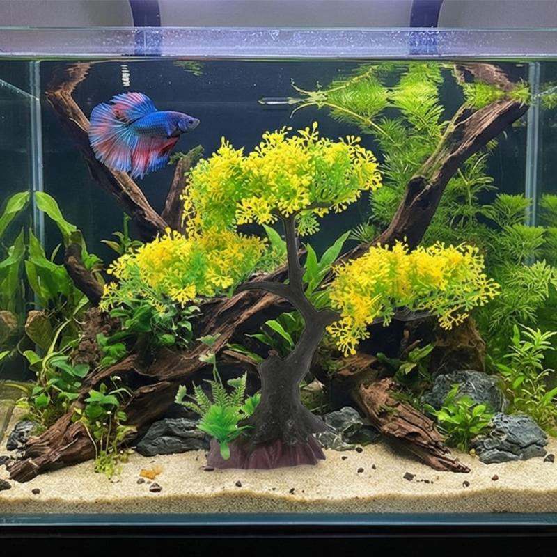 Artificial Plant Aquascaping Ornaments Colorful Fish Tanks Accessory for Freshwater Fish Habitat Enhancement