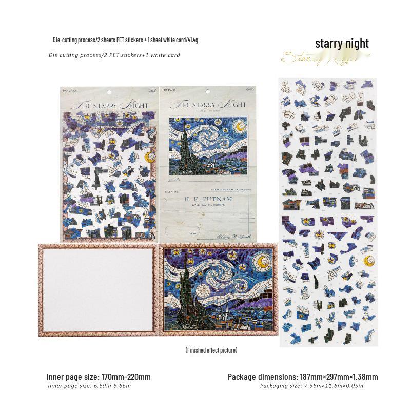 Momo PET Children s DIY Puzzle Scenery Sticker Museum Retro Journal Quiet Book