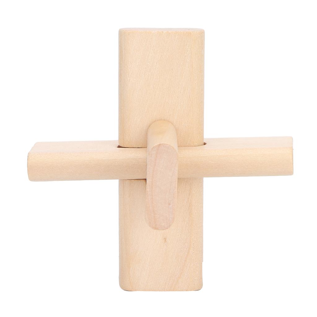 Jigsaw Lock Unlocking Toy Patience Training Intelligent Brain Teaser Wooden Puzzle Lock Toy