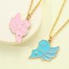 Cross-border New Letters Best Friends Love Stitching Girlfriends Necklace Wing Pendant