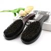 Men Beard Brush with Ergonomic Wooden Handle, Multi-function Boar Bristle Mustache Brush, Portable Beard Grooming Styling Tools