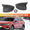 For Volkswagen Tiguan 2017- Car Sticker Rearview Side Mirror Cover Wing Cap Exterior Door Rear View Case Trim Carbon Fiber