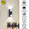 2pcs Solar Wall Lamp Ip65 Waterproof Up Down Garden Lights Outdoor Sunlight Lamp Decoration Light