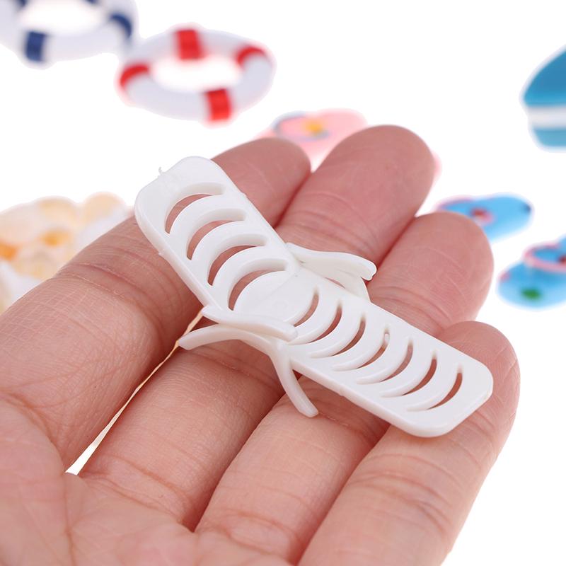 1:12 Dollhouse Miniature Deck Chair Beach Umbrella Boat Shell Kits Decoration