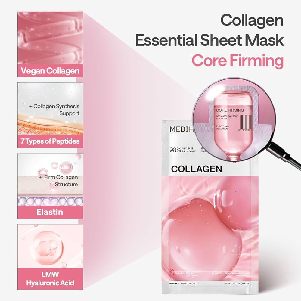 Mediheal Collagen Mucin Essence Mask 15ea +RANDOM GIFT