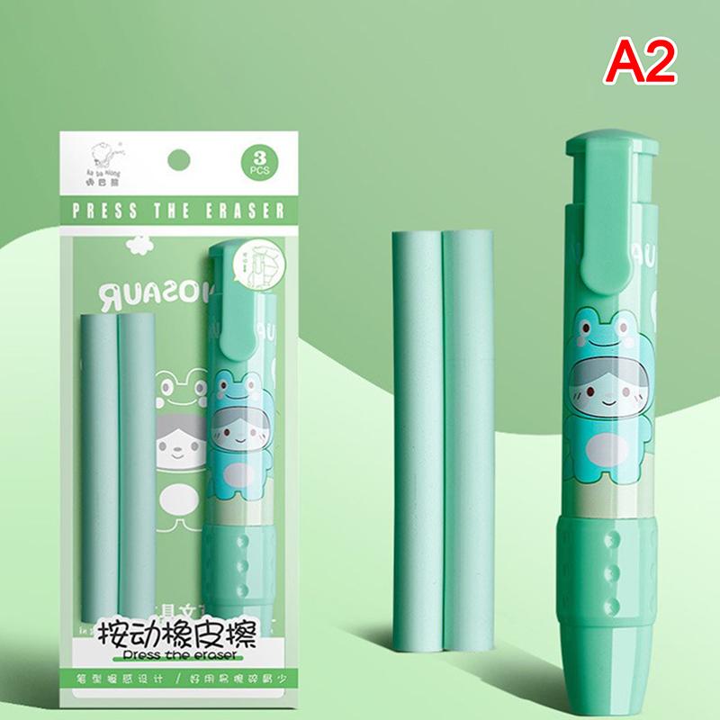 

Нажимной мультяшный ластик для карандашей, милый ластик, сменный резиновый стержень, школьный резиновый ластик, детские подарки, офисный ластик