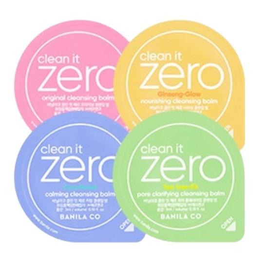 BANILA CO Clean It Zero Cleansing Balm Variety Travel Kit 16 pcs (48 ml) — Multi-Type Makeup Remover Balm Set