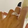 Minimalist Cold Style Personality Texture Ring Joint Ring Nana Same New Index Finger Ring