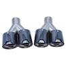 Nerezový výfukový tlumič s karbonovou koncovkou kompatibilní s BMW (Vstup 63 mm, výstup 101 mm)