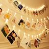Photo Decoration Lights LED String Lights Birthday Photo Clips Interior Decoration Ceremony 3M 20 LED Clip Lights DIY Wall Decor Photo Frame Jewelry